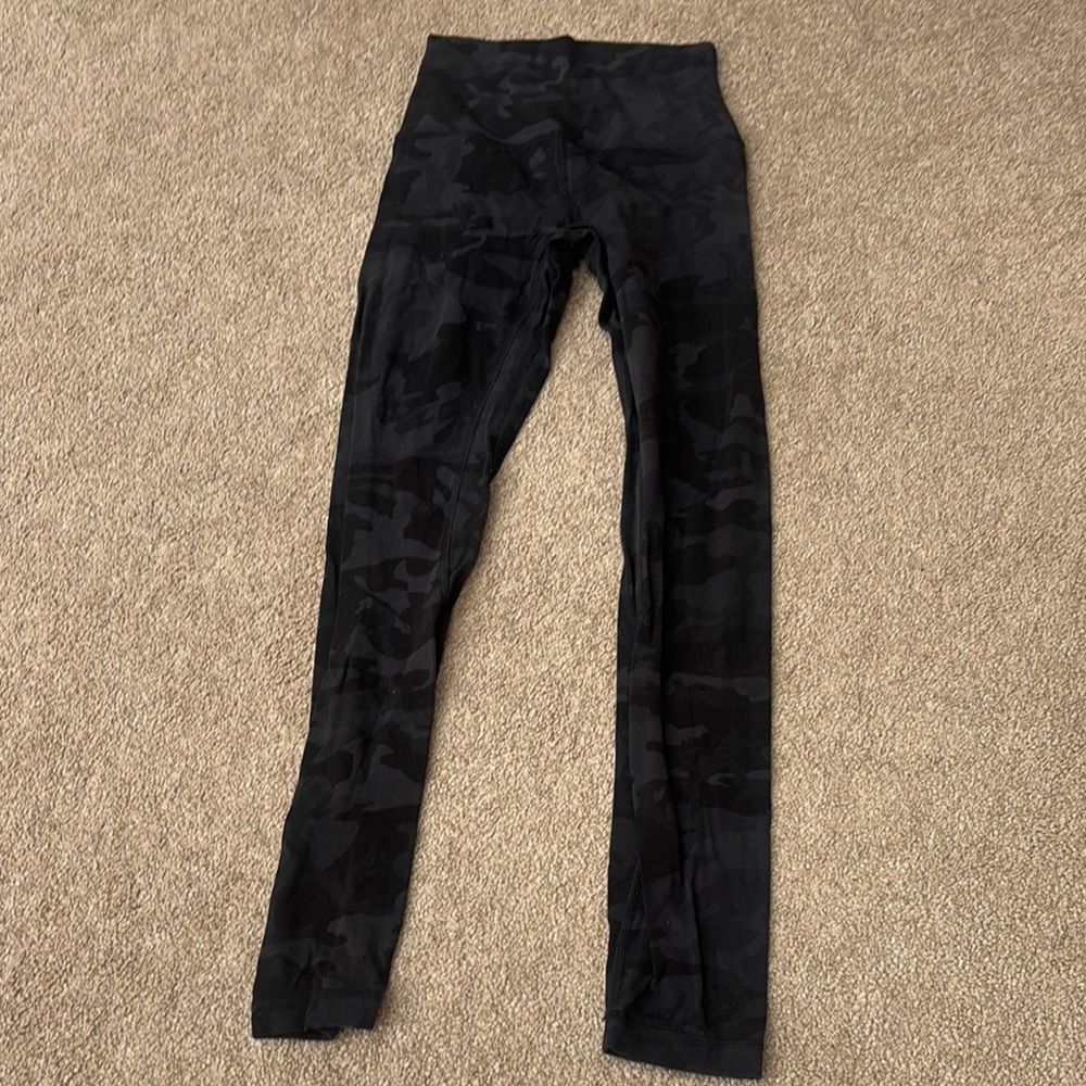 Black Camouflage Women's Lululemon  Leggings